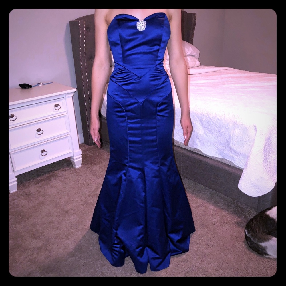 Royal blue Jovani gown sz 0